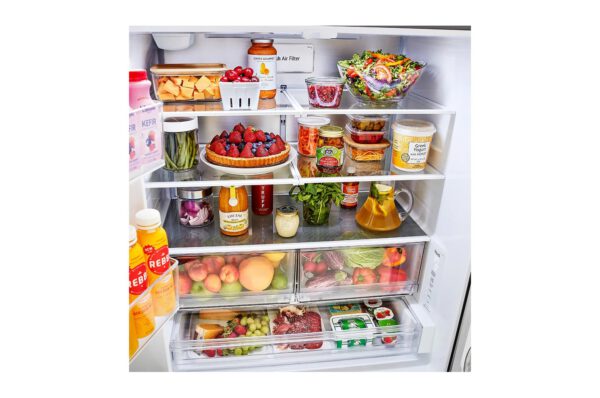 LG - 35.75 Inch 27 cu. ft French Door Refrigerator in Stainless - LRFLC2706S - Image 3