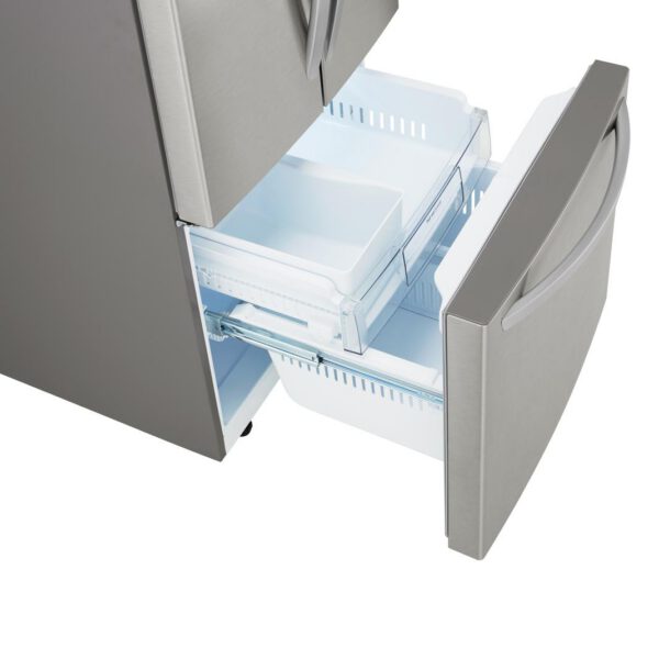 LG - 29.8 Inch 21.8 cu. ft French Door Refrigerator in Stainless - LRFNS2200S - Image 5