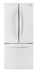 LG - 29.8 Inch 21.8 cu. ft French Door Refrigerator in White - LRFNS2200W