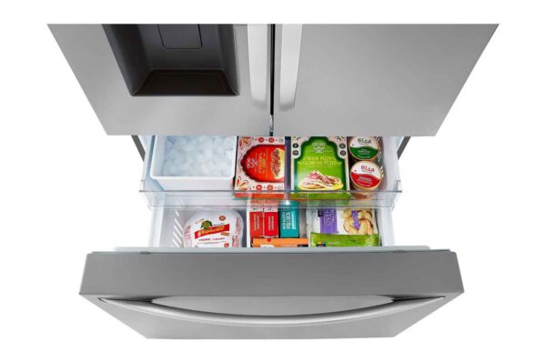 LG - 35.75 Inch 25.5 cu. ft French Door Refrigerator in Stainless - LRFXC2606S - Image 6