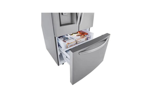 LG - 32.8 Inch 24.5 cu. ft French Door Refrigerator in Stainless - LRFXS2503S - Image 5
