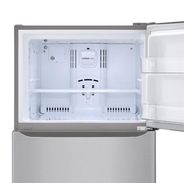 LG - 29.8 Inch 20.2 cu. ft Top Mount Refrigerator in Stainless - LTCS20020S - Image 8