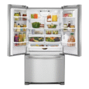 Maytag - 32.625 Inch 70.125 cu. ft French Door Refrigerator in Stainless - MRFF5033PZ