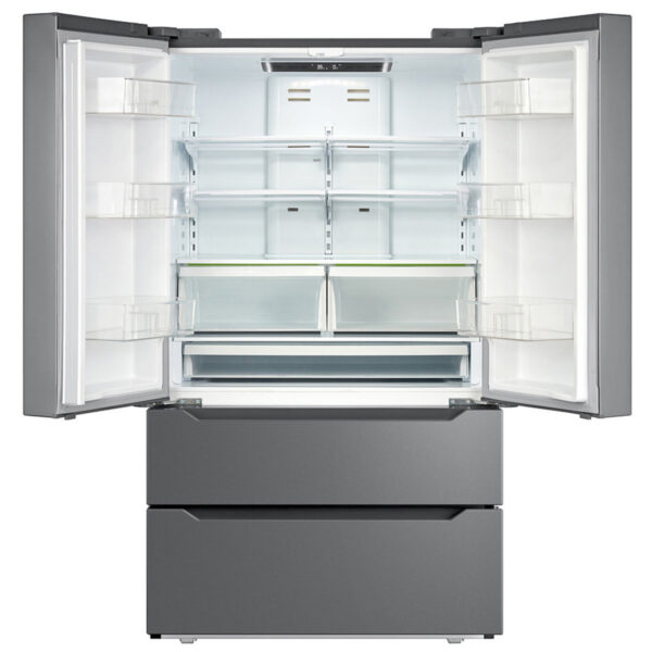 Moffat - 35.83 Inch 22 cu. ft French Door Refrigerator in Stainless - MWE22FYPKFS - Image 2