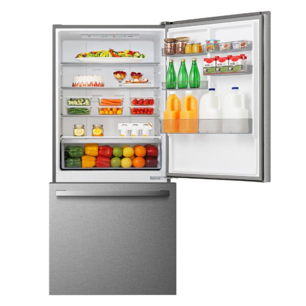 Hisense - 31.1 Inch 17 cu. ft Bottom Mount Refrigerator in Titanium - RB17A2CSE - Image 3