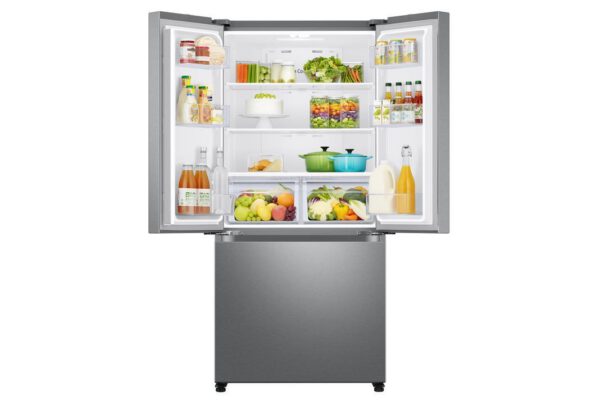 Samsung - 32.125 Inch 17.5 cu. ft French Door Refrigerator in Stainless - RF18A5101SR - Image 2