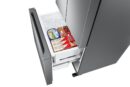 Samsung - 32.125 Inch 17.5 cu. ft French Door Refrigerator in Stainless - RF18A5101SR