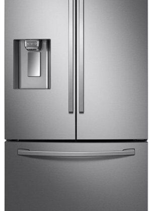 Samsung - 35.75 Inch 22.6 cu. ft French Door Refrigerator in Stainless - RF23R6201SR