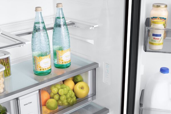 Samsung - Bespoke 35.75 Inch 23.9 cu. ft French Door Refrigerator in Stainless - RF24BB6200QLAA - Image 6