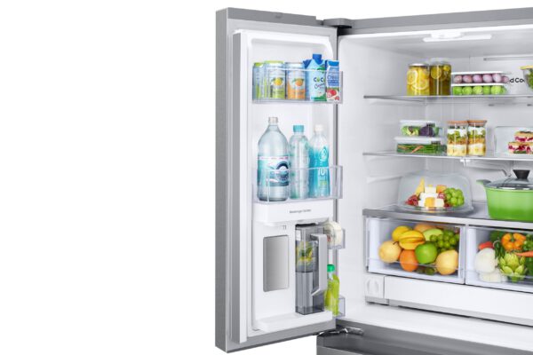 Samsung - 32.1875 Inch 24.5 cu. ft French Door Refrigerator in Stainless - RF25C5551SR - Image 4