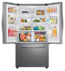 Samsung - 35.8 Inch 28.2 cu. ft French Door Refrigerator in Stainless - RF28T5A01SR