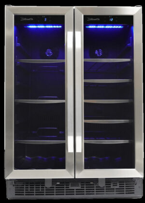 Silhouette - 23.8 Inch 5.1 cu. ft Wine Fridge Refrigerator in Stainless - SBC051D1BSS