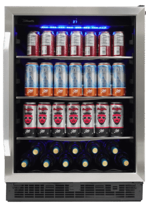Silhouette - 23.81 Inch 5.7 cu. ft Built In / Integrated Beverage Centre Refrigerator in Stainless - SBC057D1BSS