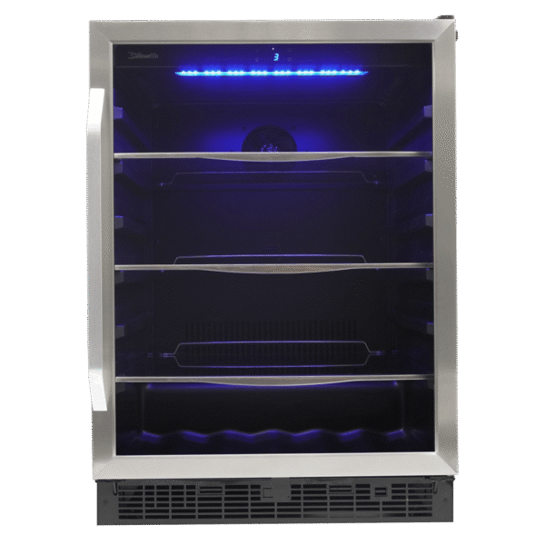 Silhouette - 23.81 Inch 5.7 cu. ft Built In / Integrated Beverage Centre Refrigerator in Stainless - SBC057D1BSS - Image 2