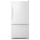 Whirlpool - 29.75 Inch 18.67 cu. ft Bottom Mount Refrigerator in White - WRB329DFBW