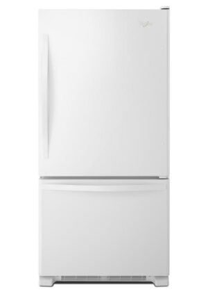 Whirlpool - 29.75 Inch 18.67 cu. ft Bottom Mount Refrigerator in White - WRB329DFBW