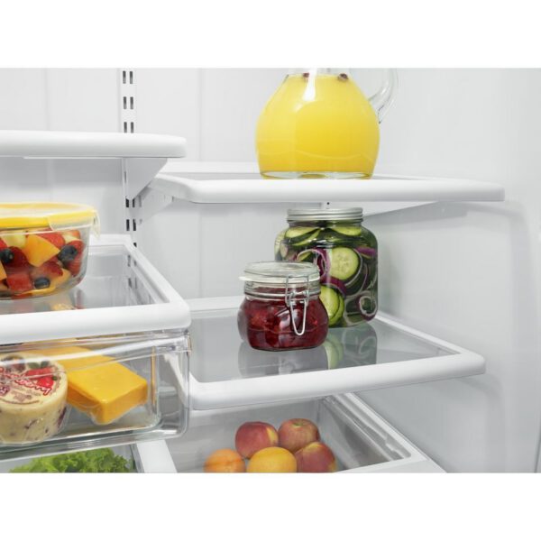 Whirlpool - 29.75 Inch 18.67 cu. ft Bottom Mount Refrigerator in White - WRB329DFBW - Image 3