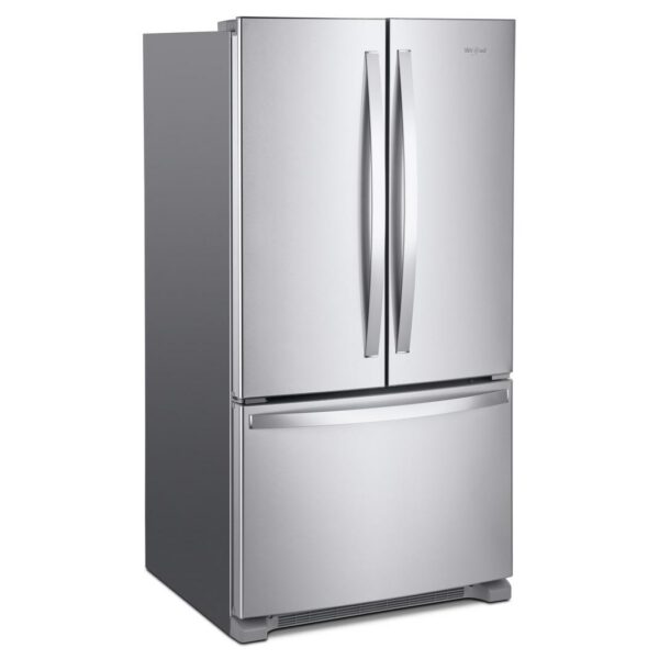 Whirlpool - 35.63 Inch 20 cu. ft French Door Refrigerator in  Stainless - WRF540CWHZ - Image 2