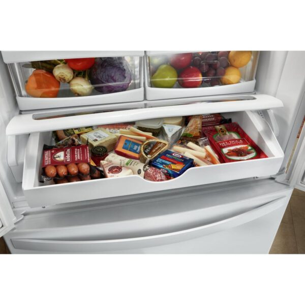 Whirlpool - 35.63 Inch 20 cu. ft French Door Refrigerator in  Stainless - WRF540CWHZ - Image 5