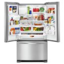 Whirlpool - 35.63 Inch 24.7 cu. ft French Door Refrigerator in  Stainless - WRF555SDFZ