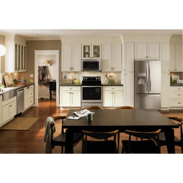 Whirlpool - 35.63 Inch 24.7 cu. ft French Door Refrigerator in  Stainless - WRF555SDFZ - Image 8
