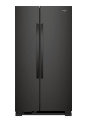 Whirlpool - 32.75 Inch 22 cu. ft Side by Side Refrigerator in Black - WRS312SNHB