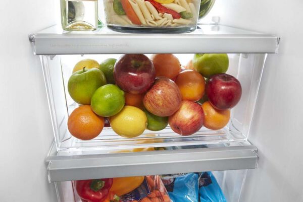 Whirlpool - 32.75 Inch 22 cu. ft Side by Side Refrigerator in Black - WRS312SNHB - Image 5