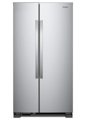 Whirlpool - 32.8 Inch 21.6 cu. ft Side by Side Refrigerator in Stainless - WRS312SNHM