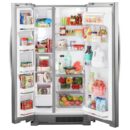 Whirlpool - 32.8 Inch 21.6 cu. ft Side by Side Refrigerator in Stainless - WRS312SNHM