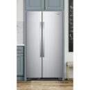 Whirlpool - 32.8 Inch 21.6 cu. ft Side by Side Refrigerator in Stainless - WRS312SNHM