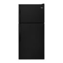 Whirlpool - 29.75 Inch 18.15 cu. ft Top Mount Refrigerator in Black - WRT318FZDB