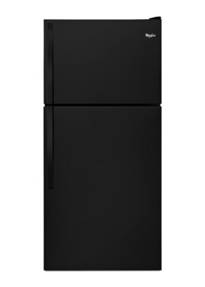 Whirlpool - 29.75 Inch 18.15 cu. ft Top Mount Refrigerator in Black - WRT318FZDB