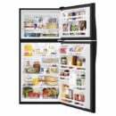 Whirlpool - 29.75 Inch 18.15 cu. ft Top Mount Refrigerator in Black - WRT318FZDB