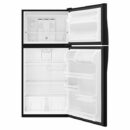 Whirlpool - 29.75 Inch 18.15 cu. ft Top Mount Refrigerator in Black - WRT318FZDB