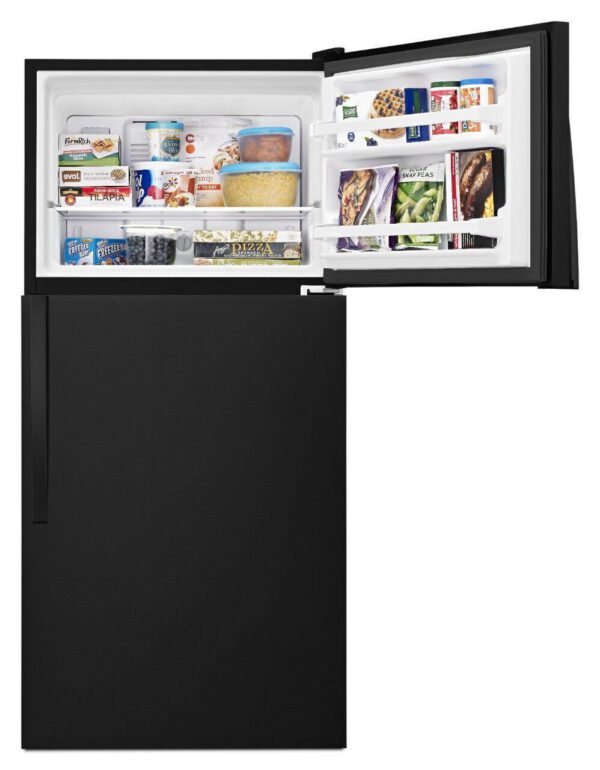 Whirlpool - 29.75 Inch 18.15 cu. ft Top Mount Refrigerator in Black - WRT318FZDB - Image 6