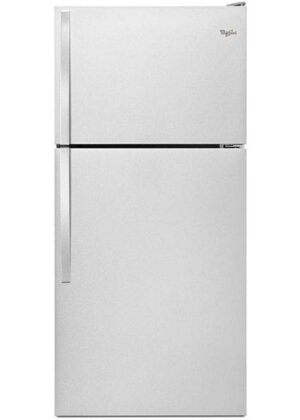 Whirlpool - 29.75 Inch 18.15 cu. ft Top Mount Refrigerator in Stainless - WRT318FZDM