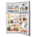 Whirlpool - 29.75 Inch 18.15 cu. ft Top Mount Refrigerator in Stainless - WRT318FZDM