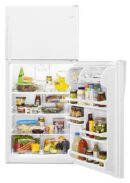Whirlpool - 29.75 Inch 18.15 cu. ft Top Mount Refrigerator in White - WRT318FZDW